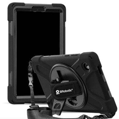 BROBOTIX FUNDA PROTECTOR C/CORREA, USO RUDO, GIRO 360º , P/SAMSUNG GALAXY A11 8.7 PULGADAS, C/MICA, X130/X133, BROBOTIX, 406924