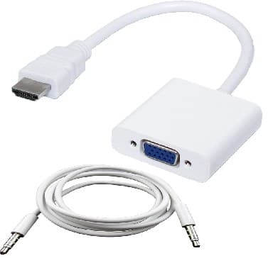 BROBOTIX Convertidor HDMI a VGA BROBOTIX 110964B, HDMI, VGA, Macho/hembra, Color blanco