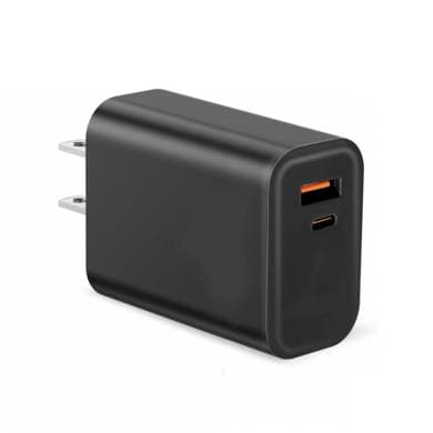 BROBOTIX CARGADOR CARGA RÁPIDA, GaN, 45W, DUAL USB V3.0, 1 PUERTO TIPO A Y 1 PUERTO TIPO C, NEGRO, BROBOTIX 6007631