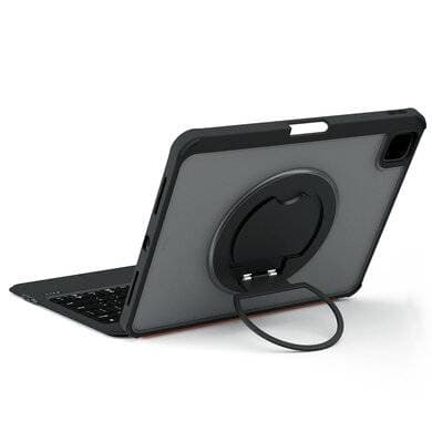BROBOTIX FUNDA CON TECLADO BLUETOOTH, PANEL TÁCTIL Y ROTACIÓN 360° MAGNÉTICA PARA iPad® A16, GENERACION 11, 10.9 PULGADAS, DESMONTABLE, CON RANURA PARA LAPIZ OPTICO