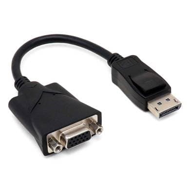 BROBOTIX Adaptador Displayport BROBOTIX 104529, Negro, DisplayPort, VGA, Macho/hembra