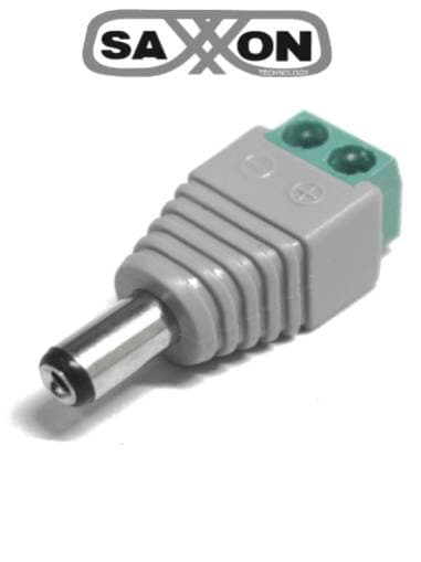 SAXXON SAXXON PSUBR12H - Bolsa de 10 Conectores Macho Para Alimentación de Camaras/ Terminales Tipo Tornillo Positivo y Negativo/ Resistente a la Oxidación