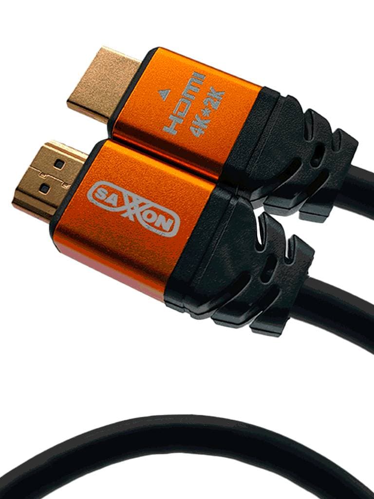 SAXXON SAXXON SX015HDC - Cable HDMI de 1.5 metros de alta velocidad Resolución 4K / Canal de retorno de audio (ARC) /Blindado / Chapado en oro