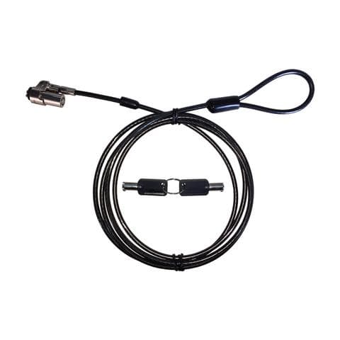 TECHZONE CANDADO DE LLAVE PARA LAPTOP TIPO T V-BAR LONGITUD DE CABLE 1.8 MTS GROSOR DEL CABLE 4mm