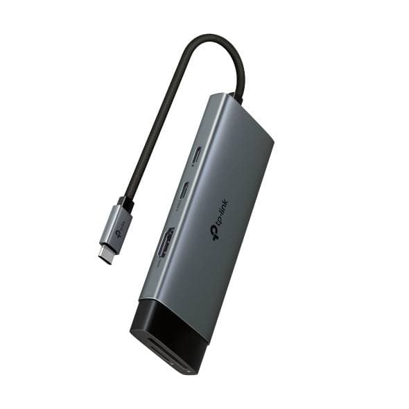 TP-LINK Hub USB tipo C 7 en 1 (UH7020C) Conector 1*USB tipo C, 7 puertos, Interfaz de vídeo 1*HDMI 4K a 60 Hz