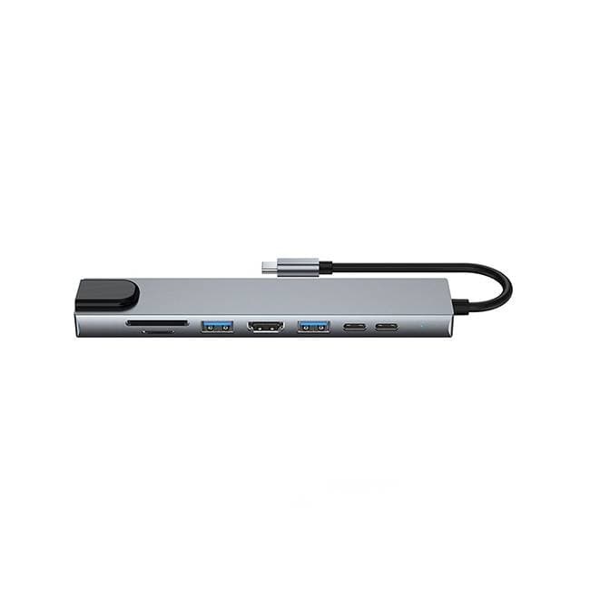 URBAN BALANCE DockStation HUB DBUGG 8 EN 1 UB GR UB81 Hub 8 en 1 UB81 Urban Balance. Con cables USB 3.0 o 2.0 , HDMI y USB Tipo C. Entrada para tarjeta SD