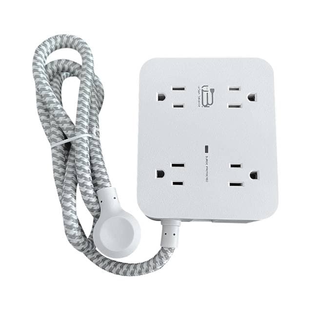 URBAN BALANCE Tira multicontacto HN8U5WC2, 8 tomas de corriente espaciadas. 2 USB A, 2 USB C