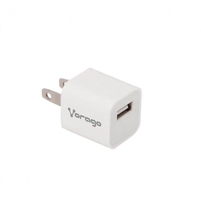 VORAGO Cargador de pared VORAGO AU-105, Interior, Corriente alterna, Color blanco, 5 V