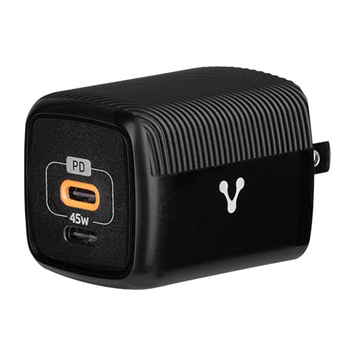 VORAGO CARGADOR PARA PARED AU-402 FAST CHARGE 3.0 A 1 USB C 45W NEGRO