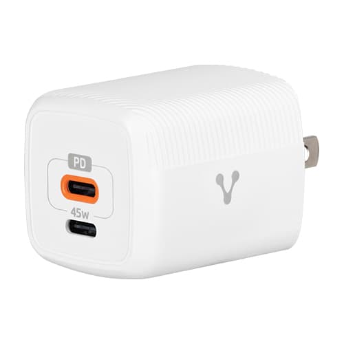 VORAGO CARGADOR PARA PARED AU-402 FAST CHARGE 3.0 A 1 USB C 45W BLANCO