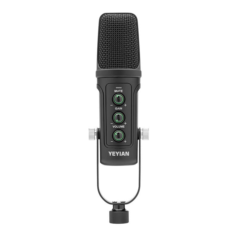Yeyian YEYIAN MICROFONO CONDENSADOR KIT STREAMING AGILE NL, BLACK, BRAZO DE TIJERA, SOPORTE U, MONT ANTICHOQUE, FILTRO, MONT EN MESA USB B-USB A YSA-UCHQ-01