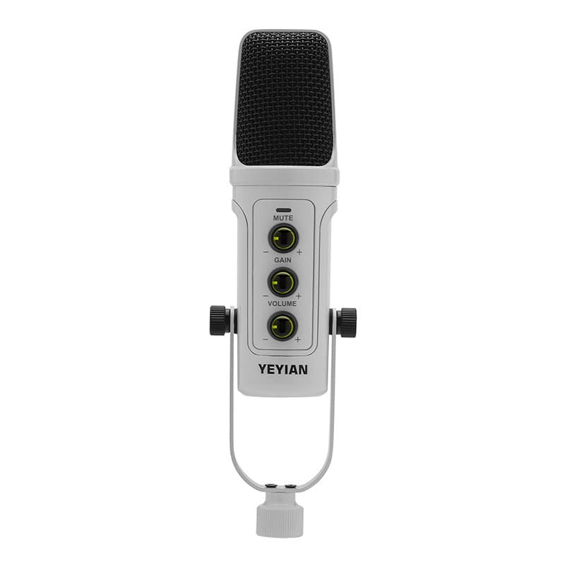 Yeyian YEYIAN MICROFONO CONDENSADOR KIT STREAMING AGILE NL, BCO, BRAZO TIJERA, SOPORTE U, MONT ANTICHOQUE, FILTRO, MONTAJE EN MESA,USB B-USB A YSA-UCHQ-02