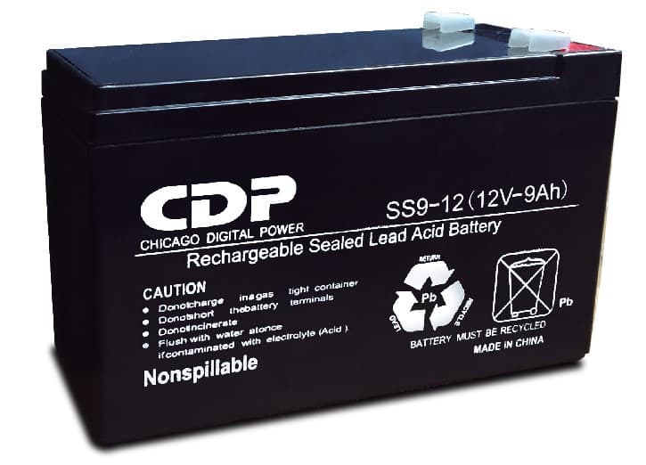 CDP Batería para No Break CDP SLB12-9 Bateria de Plomo acido, seca sellada 12Vdc-9Ah