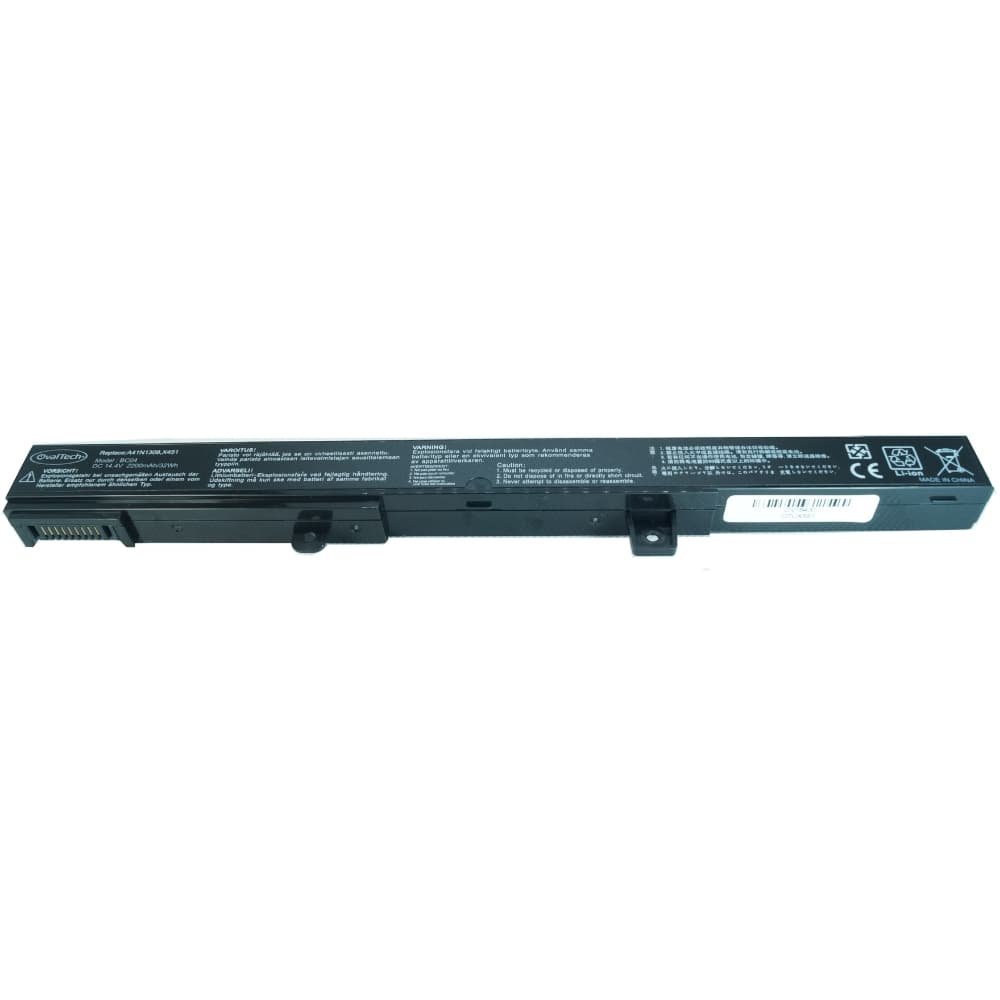 OVALTECH Bateria para Laptop OTUX551 OVALTECH Li-ion para ASUS A43 - A53, K43, K53 SERIES EN COLOR NEGRO Marca Ovaltech Asus X451