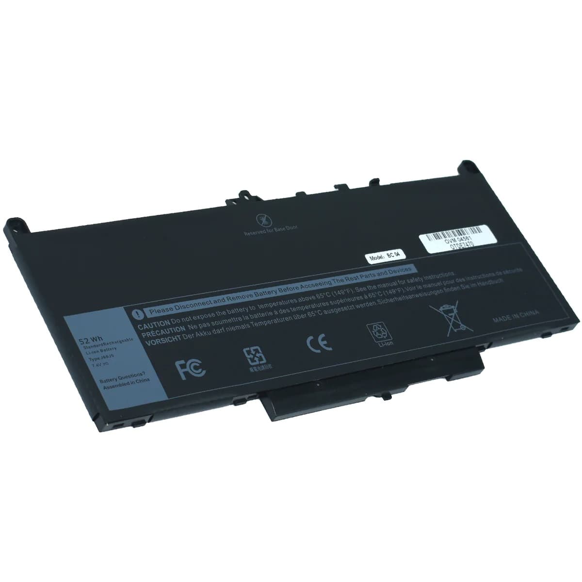 OVALTECH Bateria para Laptop OTDE7470 OVALTECH Li-ion para de Dell Latitude 4 Celdas para DELL LATITUDE E7270 E7470 , J60J5 en color Negro marca Ovaltech