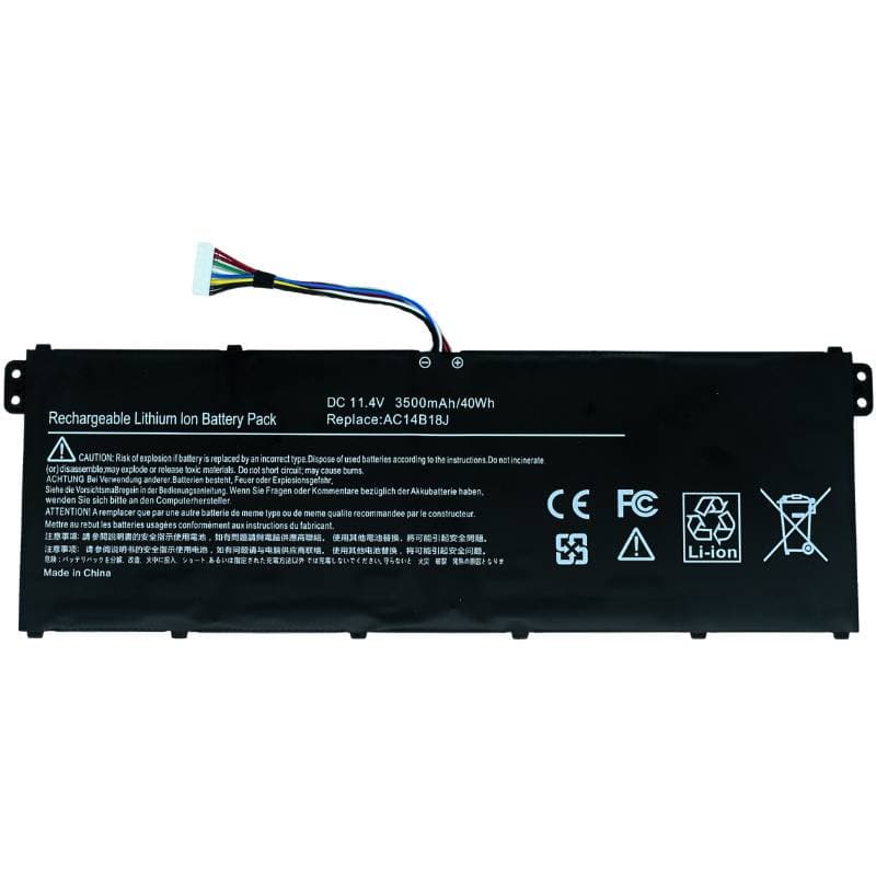 OVALTECH Bateria para computadora marca OVALTECH OTRE3-112 - 11.4V 40Whr OTRE3-112 3 Celdas para Acer Aspire E3-111, E3-112, E3-112M, E3-721, E5-771, AC14B18J AC14