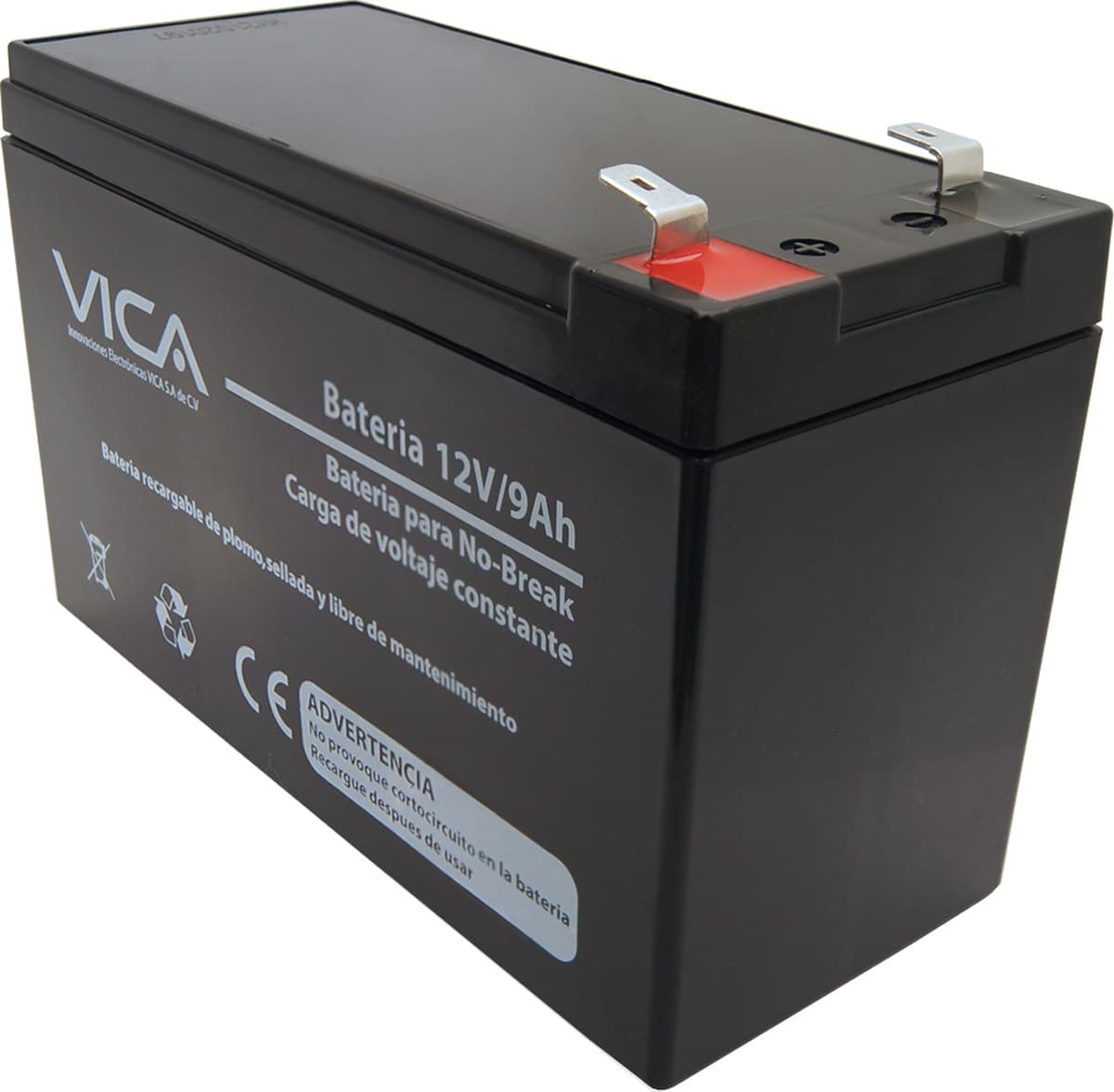 VICA Batería de Reemplazo VICA 12V/9A - Tipo de acumulador: Plomo/Paquete sellado libre de mantenimiento - Tiempo de vida útil 5 años aprox