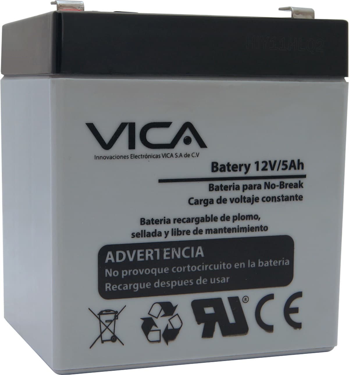 VICA Batería de Reemplazo VICA 12V/5A - Tipo de acumulador: Plomo/Paquete sellado libre de mantenimiento - Tiempo de vida útil 5 años aprox