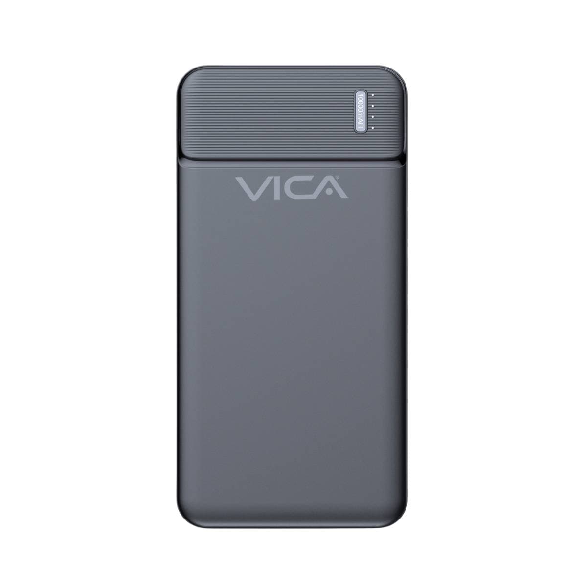 VICA Power Bank VICA 10000 MAH, PUERTO USB 2.0, PUERTO TIPO C, PUERTO MICRO US/ BATERIA DE POLIMERO DE LITIO DE CARGA RAPIDA