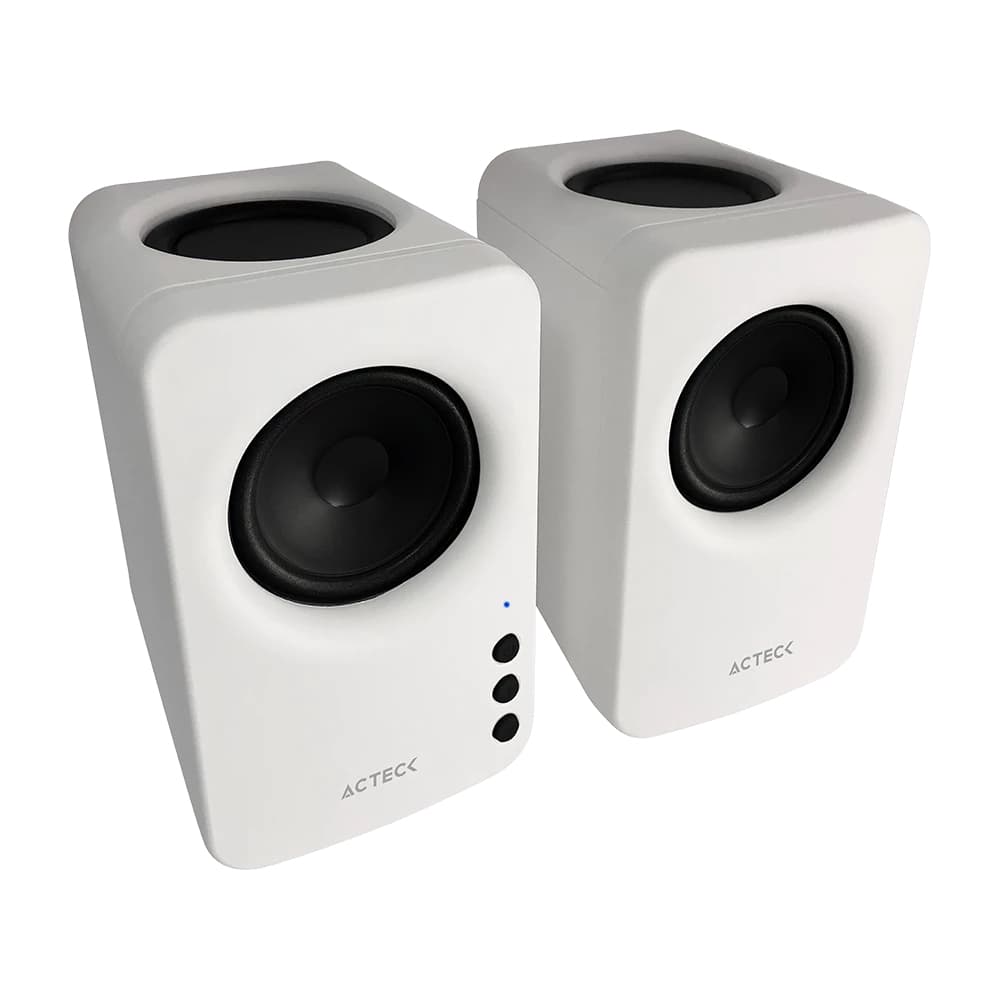 ACTECK Bocinas Bluetooth Dynamic Exact Mini BS475 Advance Series, Sonido Estéreo 2.0,Potencia 10w RMS, Conexiones: Bluetooth 5.3v, Auxiliar, Adaptador de Corrient