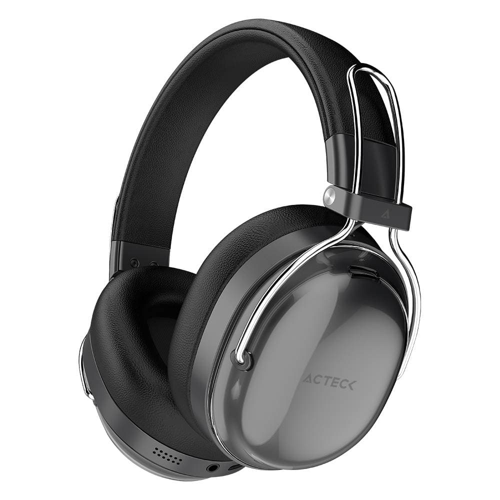 ACTECK Audífonos Inalámbricos Bluetooth Luxe Pure HP730 Acteck Elite Series Cancelación de ruido activo hibrido, Color Negro. AC-940870