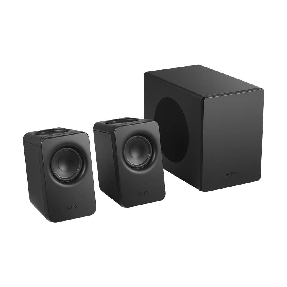 ACTECK Bocinas Tipo Estudio Dynamic Exact Mini S-PRO BS495 Advanced Series, Sonido Estereo 2.1 Canales Con Subwoofer, Potencia 60w RMS