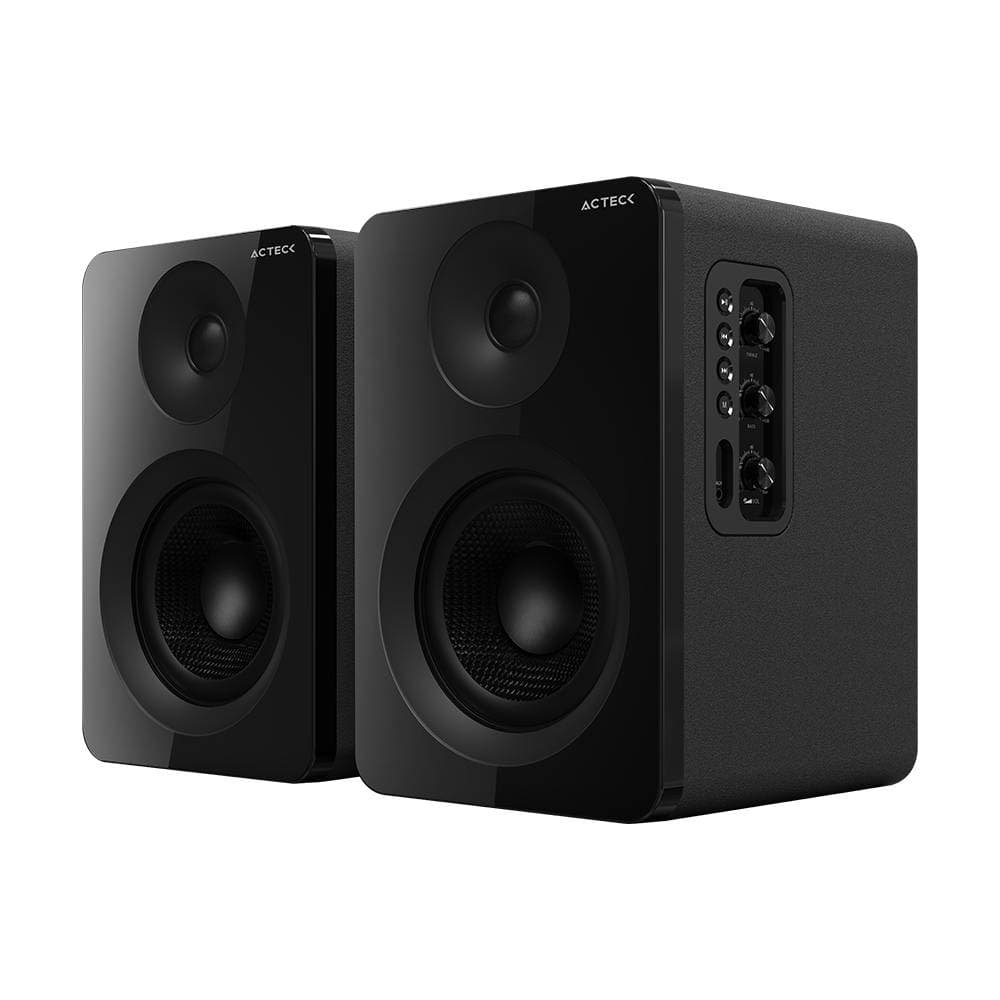 ACTECK Bocinas Tipo Estudio Dynamic Exact R BS700 Elite Series, Sonido Estereo 2.0,Potencia 50w RMS, Color Negro. AC-940818