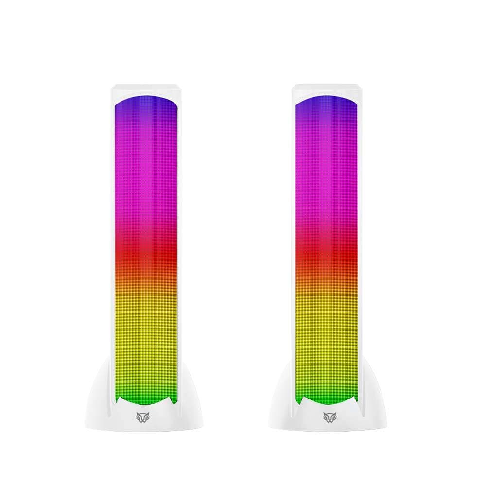 Balam Rush Bocinas 2.0 Gamer Glimm Tower BG575 Balam Rush Conexión Bluetooth/Auxiliar, iluminación LED 3 modos, 10w RMS. Sonido estéreo, Alimentación 5 Vcc 1A, Tipo d