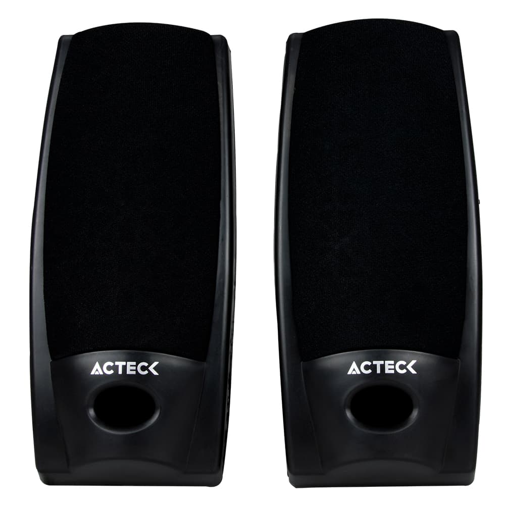 ACTECK Bocinas Estéreo 2.0 ACTECK Auxiliar 3.5 MM 1.2 M Negro AX-2500