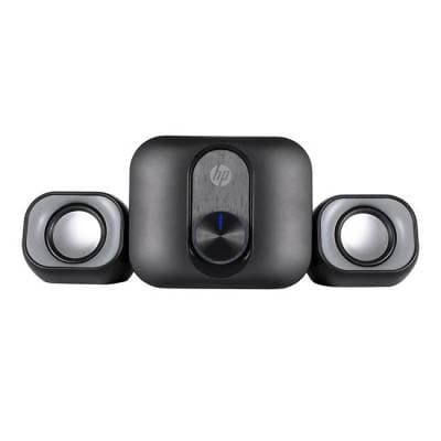 HP Bocinas HP DHS-2111S BOCINA 2.1 BOCINA MULTIMEDIA Conector 3.5mm/Carcasa metálica con control de volumen / Sensibilidad :110 dB±3dB