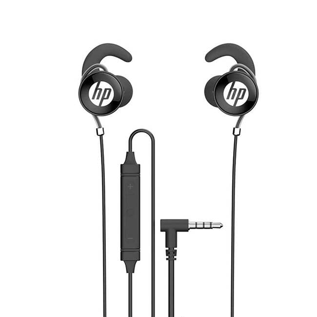 HP Audifonos NEGRO HP DHE-7004 Stereo Deep Bass con microfono play/pausa, avanzar Entrada Auxiliar 3.5mm / Funcion manos libres para hablar por celular