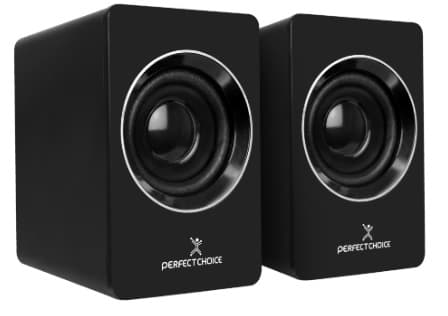 PERFECT CHOICE Bocinas para Computadora sonido Estéreo 2.0 Conector USB Mosso | PERFECT CHOICE