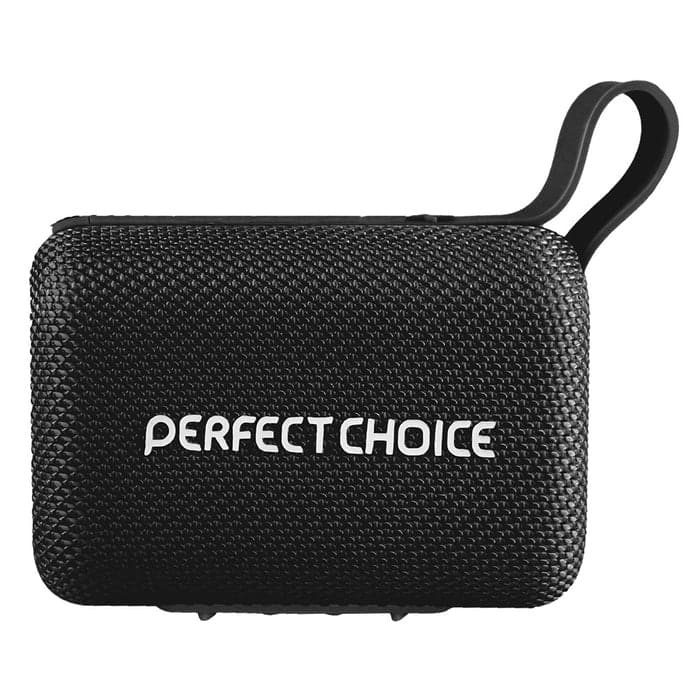 PERFECT CHOICE Bocina Portátil Inalámbrica 35h de Reproducción Sugary Color Negro | PERFECT CHOICE