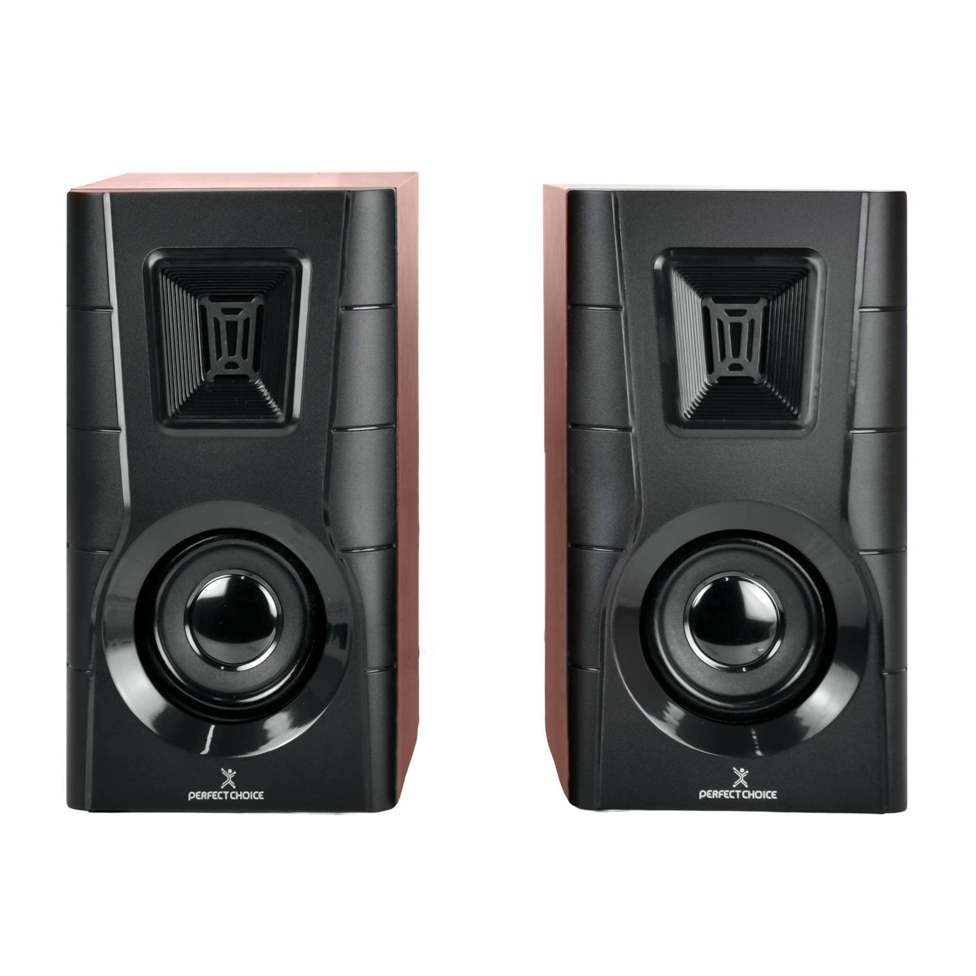PERFECT CHOICE Bocinas para Computadora Acabado de madera Sonido 2.0 Meridian | PERFECT CHOICE