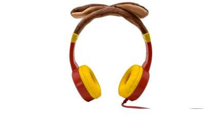 NECNON AUDIFONOS ON-EAR ALAMBRICOS KIDS VOLUMEN SEGURO A 95DB 3.5 MML SALIDA AUDIO 3.5MML HIPOALARGENICO NO TOXICO PUG ROJO