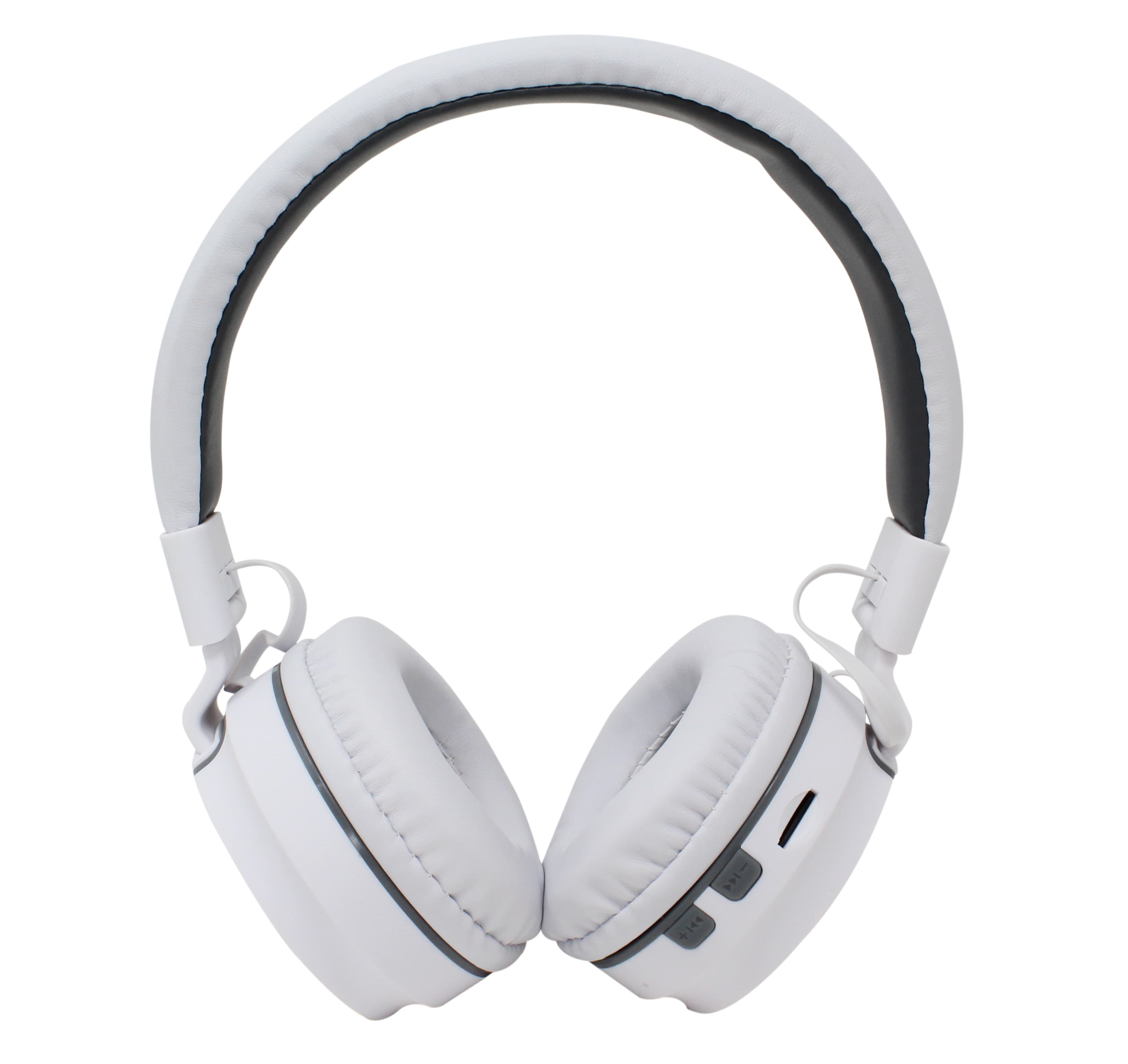NECNON AUDIFONOS OVER-EAR BLUETOOTH NBH-05 MEGA BASS RADIO FM MICRO SD 3.5MML MANOS LIBRES RUBBERIZED BLANCO