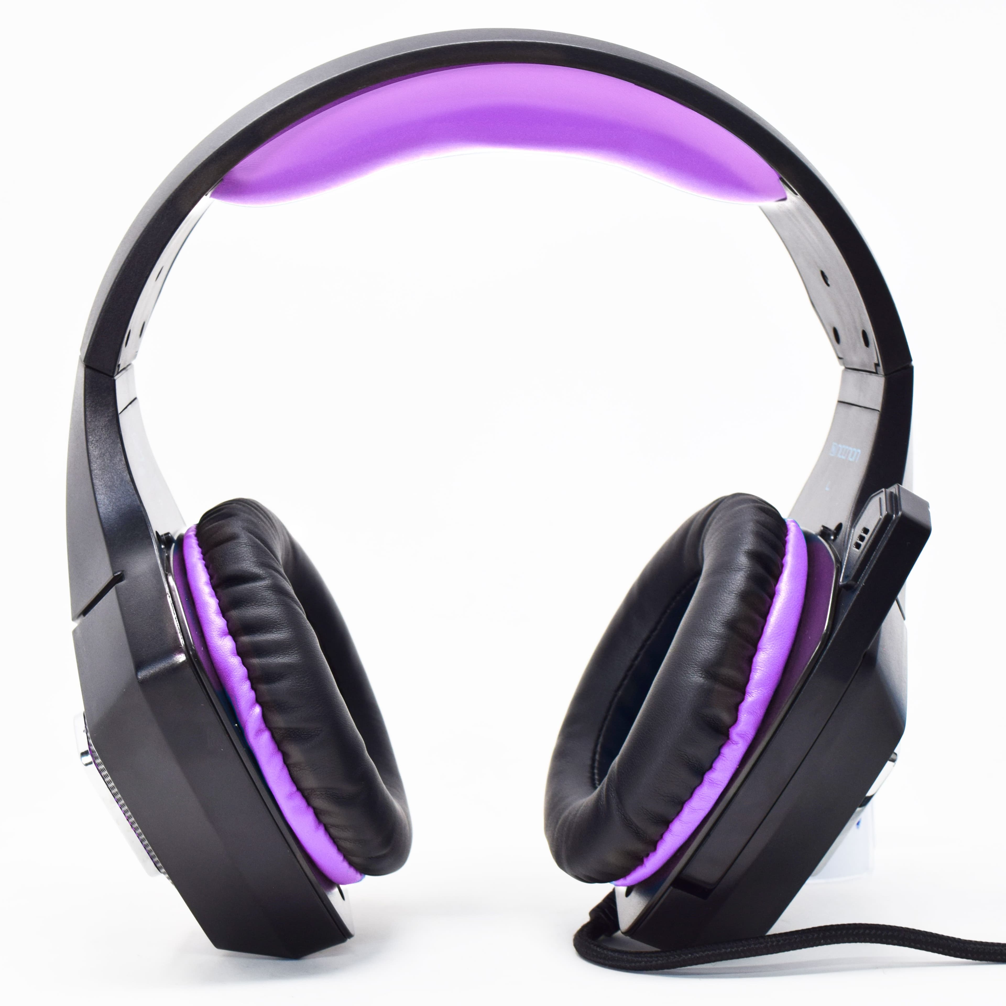 NECNON HEADSET GAMING OVER-EAR NBHG DRAGON LED ALAMBRICO DIADEMA FLEXIBLE CON VIBRACION MICROFONO 3.5MM USB PC CONSOLAS CELULAR C/ADAPTADOR FUCSIA