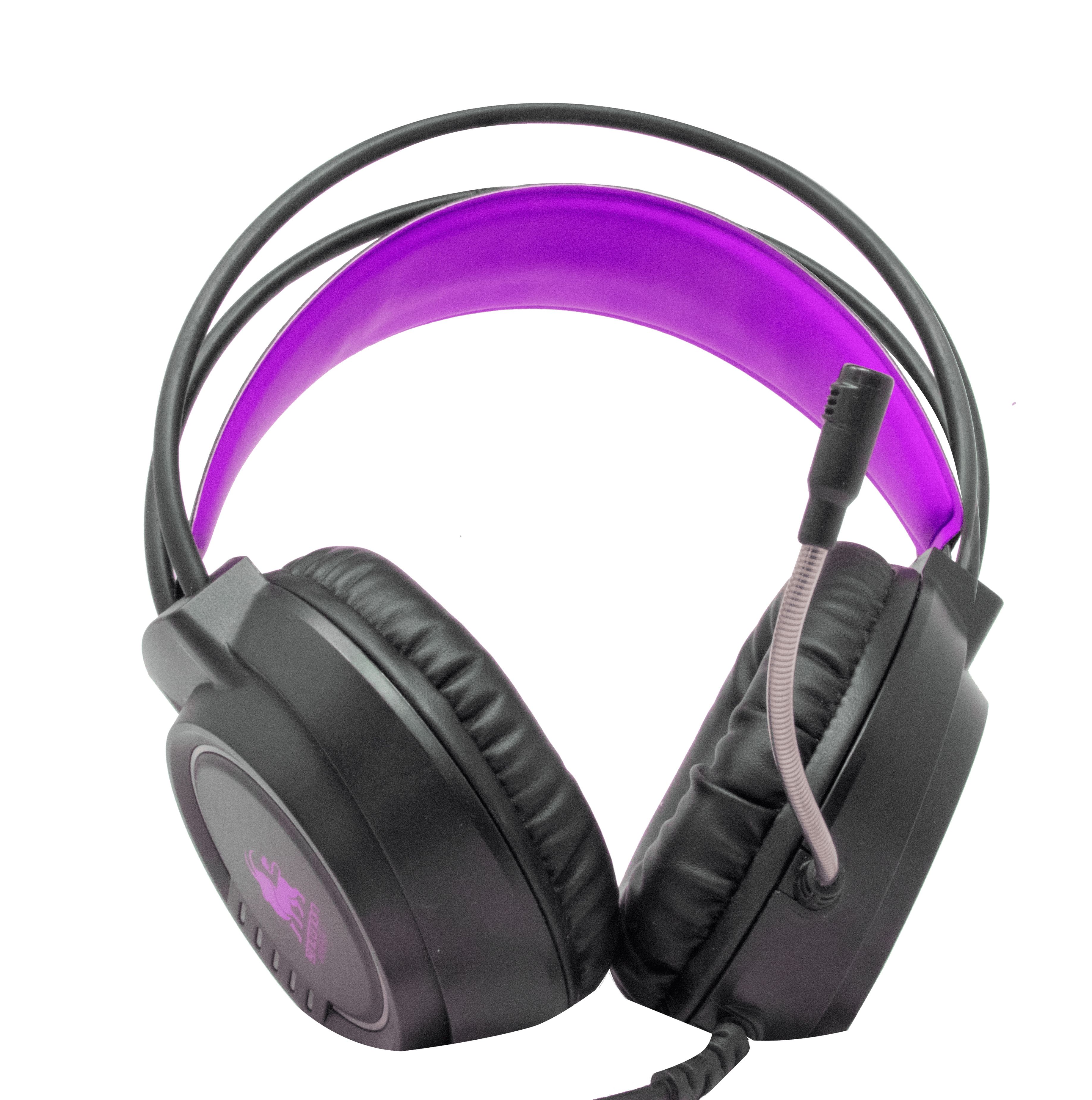 NECNON AUDIFONOS HEADSET GAMING OVER-EAR NBHG KIMERA RGB ALAMBRICO 3.5MM USB PC CONSOLAS CELULAR MICROFONO FLEXIBLE INC ADAPTADOR FUCSIA
