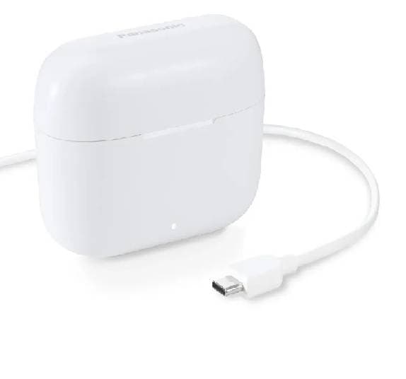 PANASONIC PANASONIC audifonos Bluetooth IN-EAR, 26 horas de uso continuo con estuche, tactil, bajo XBS, Blanco
