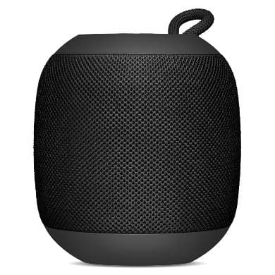 BROBOTIX BOCINA BLUETOOTH, INALAMBRICA, RECARGABLE, STEREO C/RADIO FM, LECTOR USB, MICRO USB, 3.5 MM, REDONDA, PORTATIL, ANTIDESLIZANTE, NEGRO, BROBOTIX 263069