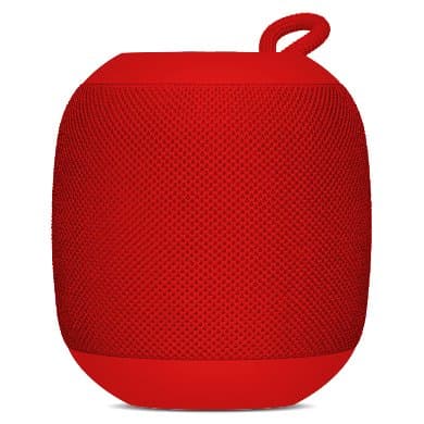 BROBOTIX BOCINA BLUETOOTH, INALAMBRICA, RECARGABLE, STEREO C/RADIO FM, LECTOR USB, MICRO USB, 3.5 MM, REDONDA, PORTATIL, ANTIDESLIZANTE, ROJO, BROBOTIX 263816
