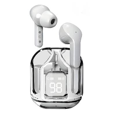 BROBOTIX AUDIFONO BLUETOOTH TWS V5.3, MODELO MAX, EARBUDS, IN-EAR, LED DIGITAL, CONTROL TÁCTIL, UNIVERSAL, BLANCO, 6005859