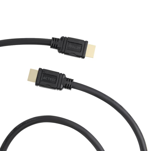 ACTECK Cable HDMI a HDMI 3m Linx Plus CH230 Essential Series 4K, Largo del cable 3metros. Color: Negro. AC-934794