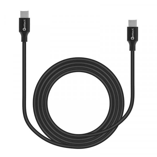 GETTTECH GETTTECH CABLE USB C A USB C VELOCIDAD DE TRANSFERENCIA RAPIDA, 2 METROS, COMPATIBLE CON DIFERENTES DISPOSITIVOS, COLOR NEGRO MOD. GCU-UCQC-01