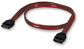 MANHATTAN 340700 Cable de datos SATA, 7 pines macho a macho, 50 cm, Rojo