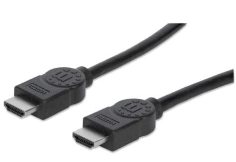 MANHATTAN 306133 Cable HDMI Macho a HDMI Macho, Blindado, 4K@30Hz, 3D, Negro, 5m.
