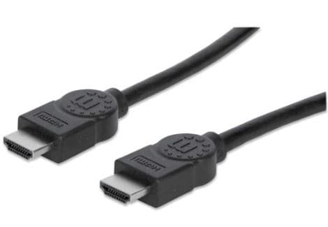 MANHATTAN 306126 Cable HDMI Macho a HDMI Macho, Blindado, 4K@30Hz, 3D, Negro, 3m.