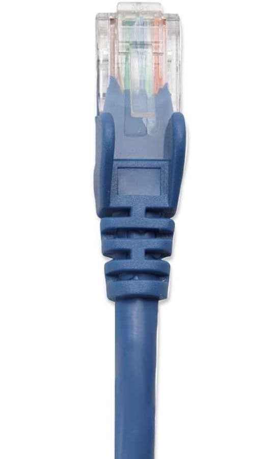INTELLINET Cable de red UTP, Cat6, .5m (1.5ft), 100% Cobre, Contactos chapa de oro, Cable Patch Azul INTELLINET 342568