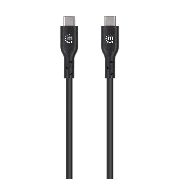 MANHATTAN Cable USB C MANHATTAN 354868, USB C, USB C, 0,5 m, Negro