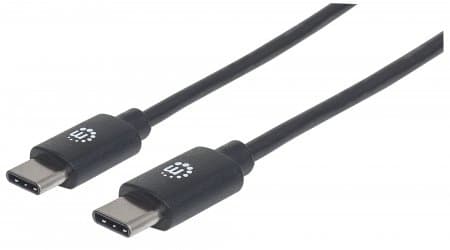 MANHATTAN Cable USB C MANHATTAN 354875, USB C, USB C, 2 m, Negro